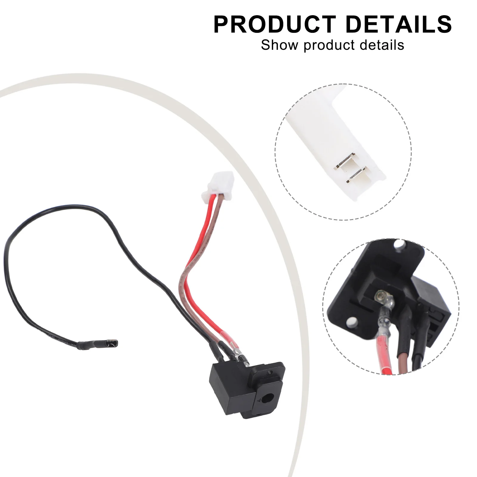 1pc 6V/12V/24V Rotondo Per Bambini Porta di Ricarica Per Auto Elettrica Presa del Caricatore Con Filo di Protezione Fusibile Integrato Per I Giocattoli Elettrici