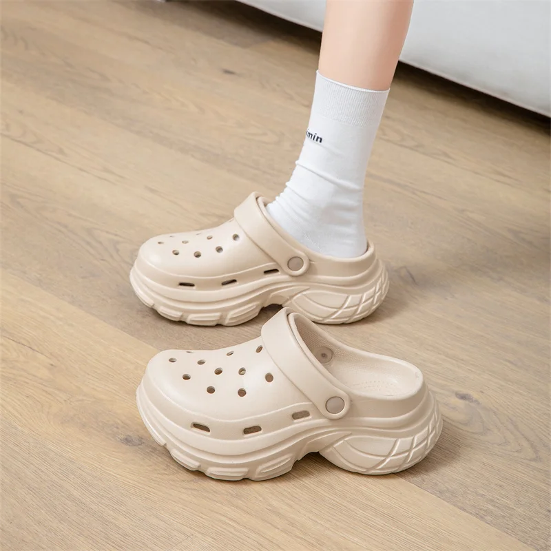 Женские летние пляжные сандалии на толстой подошве с увеличенной подошвой, марка lujo sandalia de marca de lujo mujer