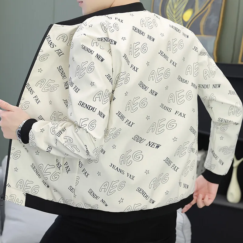 

Men Bomber Jacket Thin Slim Long Sleeve baseball Jackets Mens Windbreaker Zipper Windbreaker Jacket Male Outwear