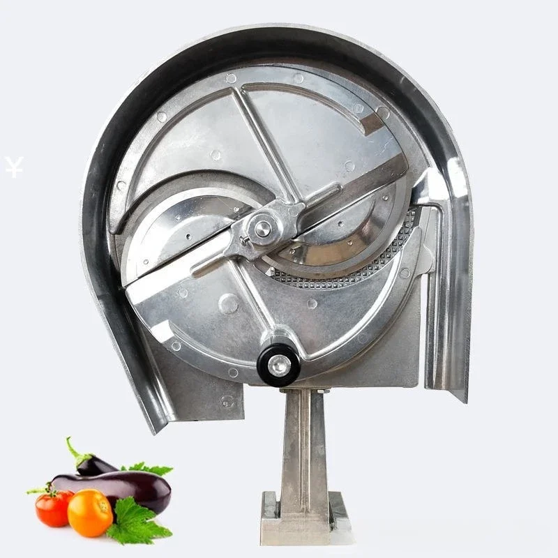 Hand-cranked vegetable shredding slicer, manual slicing with adjustable thickness