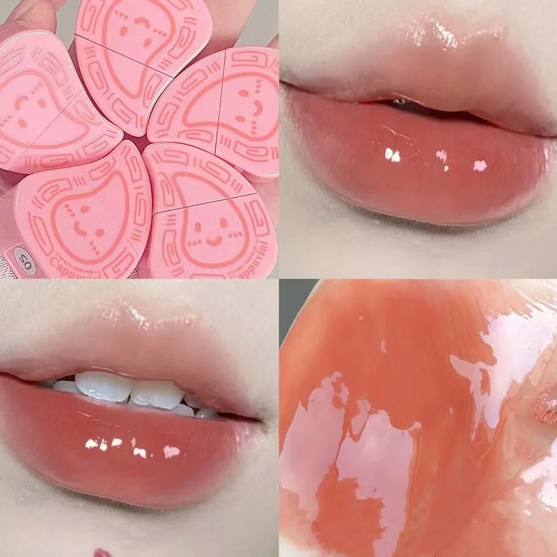 Półprzezroczysty połysk nawilżający balsam do ust długotrwały lekki nieprzywierający kubek wodnisty szminka w pisaku kosmetyki do makijażu