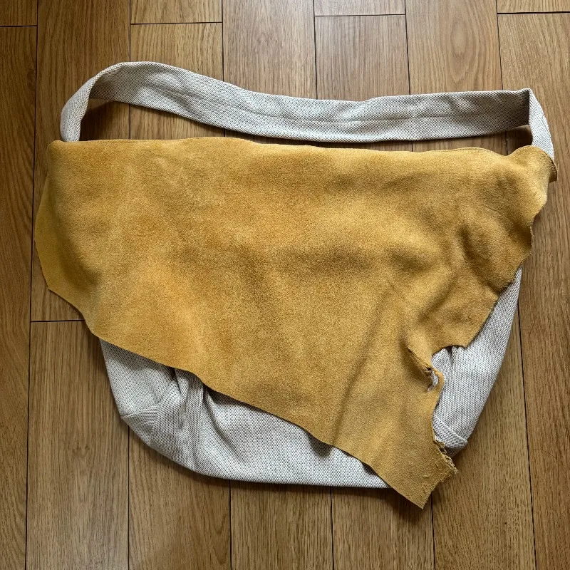 VISVIM KOFU ICT SATCHEL Deerskin bag luxury woven canvas