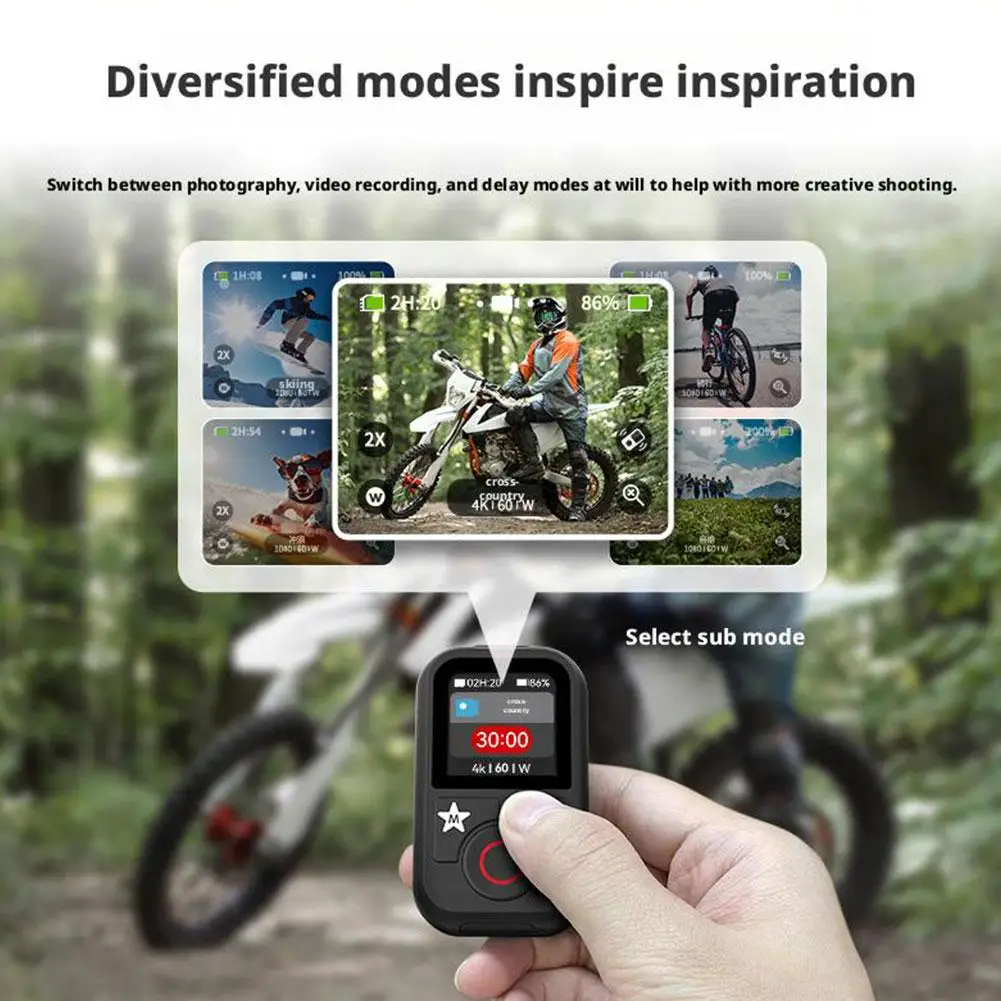 Télécommande Bluetooth étanche pour TELESIN T13, pour GoPro 3 12 11 10 9 8 Max, accessoires de caméra d'action