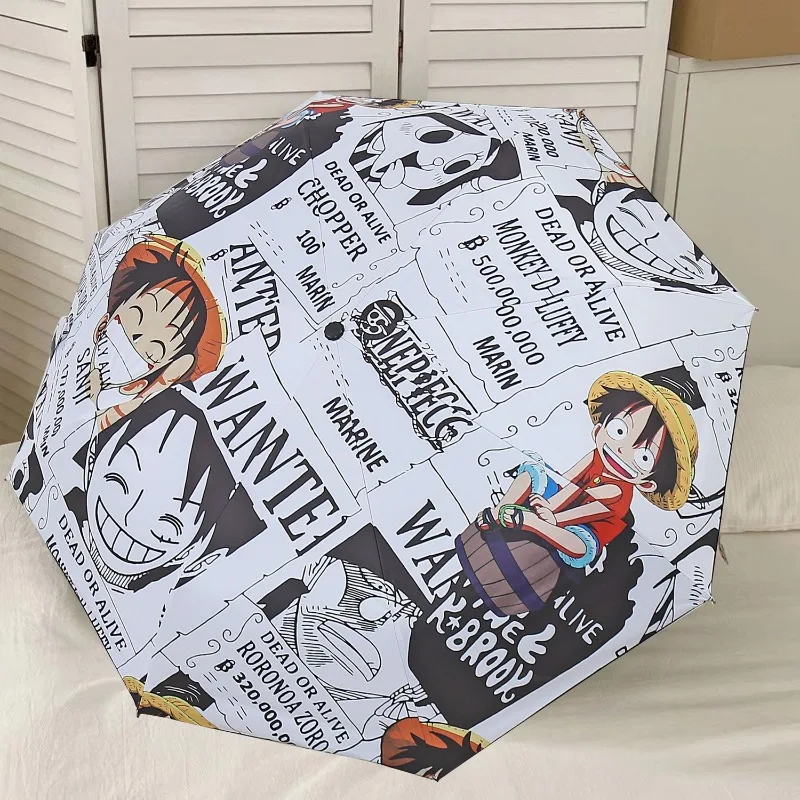 One Piece Tony Tony Chopper Anime Zweidimensionaler Faltbarer Regenschirm für Studenten, Dual-Use für Sonne und Regen, Niedlicher Sonnenschirm – Detail 2
