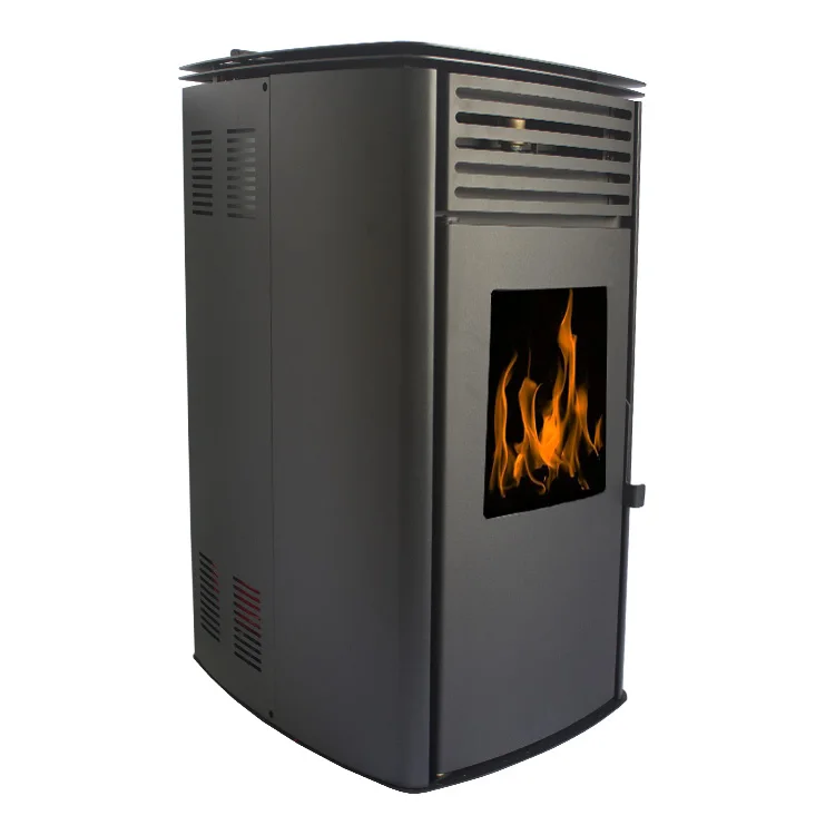 Estufa de pellets hidráulica con calefacción de madera de biomasa automática, 20kw, 24kw, calefacción Central de agua, chimenea, quemador de pellets de madera, caldera