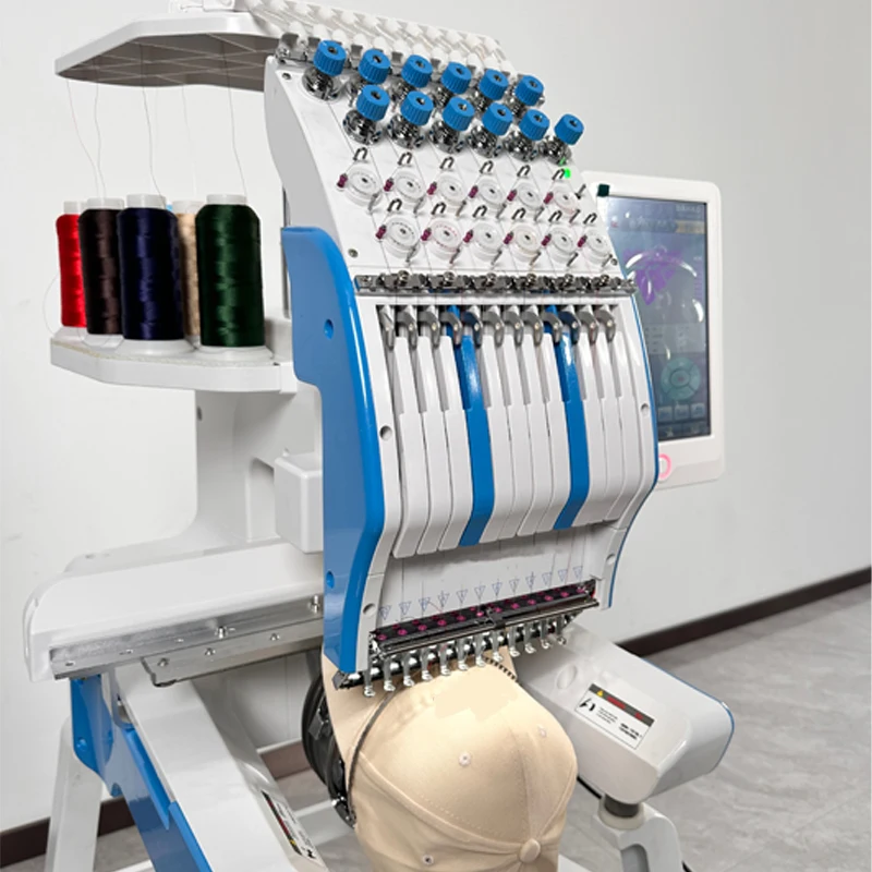 Single Head Embroidery Machine for Acrylic Blanket Fleece and Towel Customized 12 Needle Large for Home Textile Customized