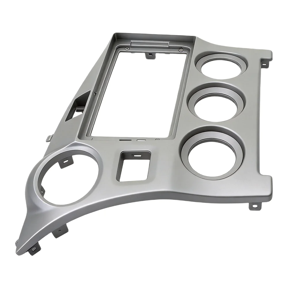 Plastic Dashboard Fascia for 9 Inch Car Radio in For Toyota For MATRIX 2009-2014 Silver Tone Panel for Post-Sale Audio Systems