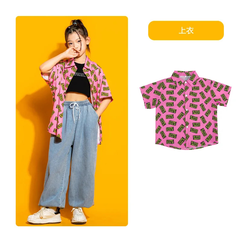 Trajes de Baile Hip Hop Infantil, Roupas Femininas, Roupas Meninos, Roupas de Dança de Rua, Roupas de Dança, Camisas Coletes, Jeans, Calças