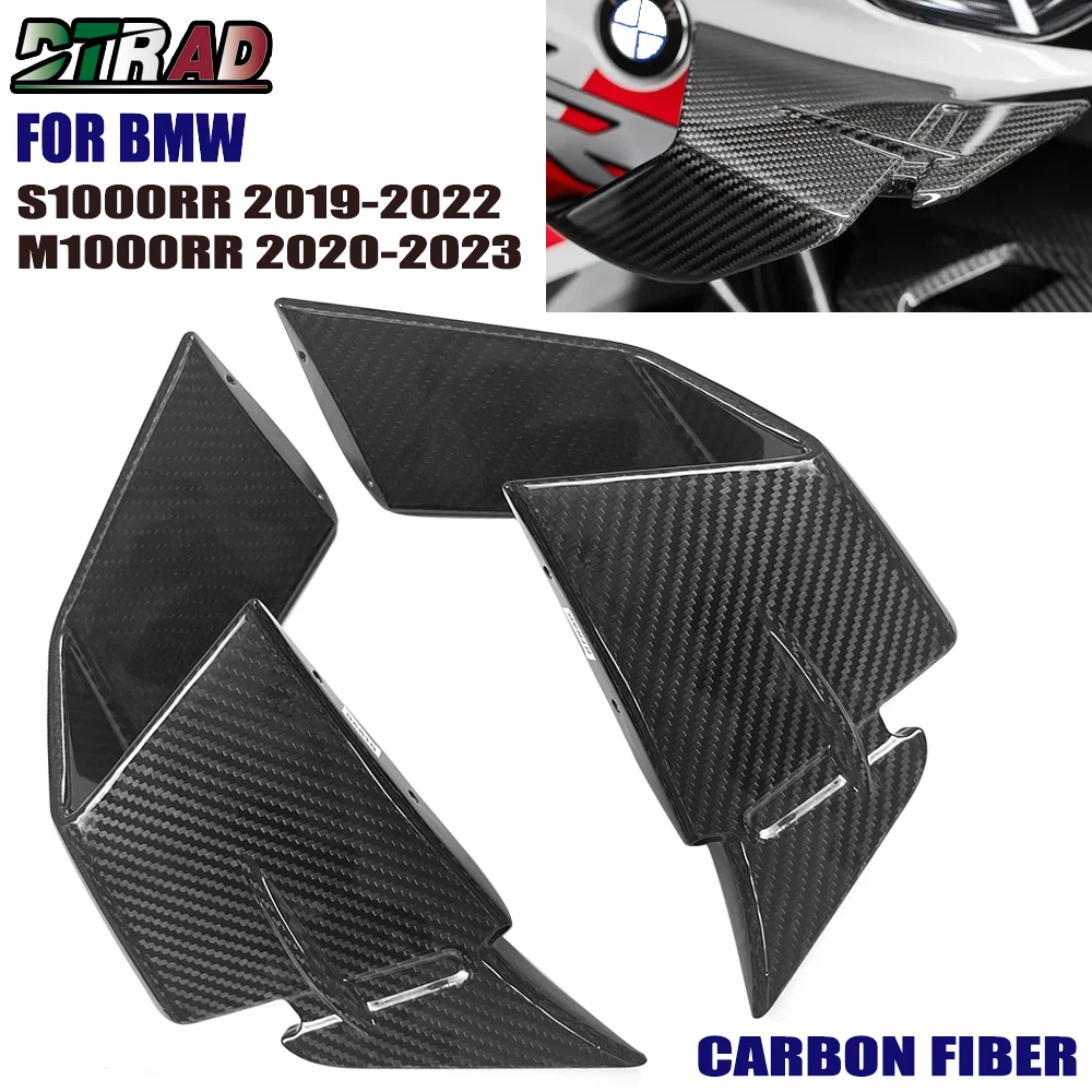 S1000RR Carbon Fiber Winglets NEW For BMW S1000 RR 2019-2022 M1000RR 2020-2023 Side Panels Fixed Wings Motorcycle Modified Parts