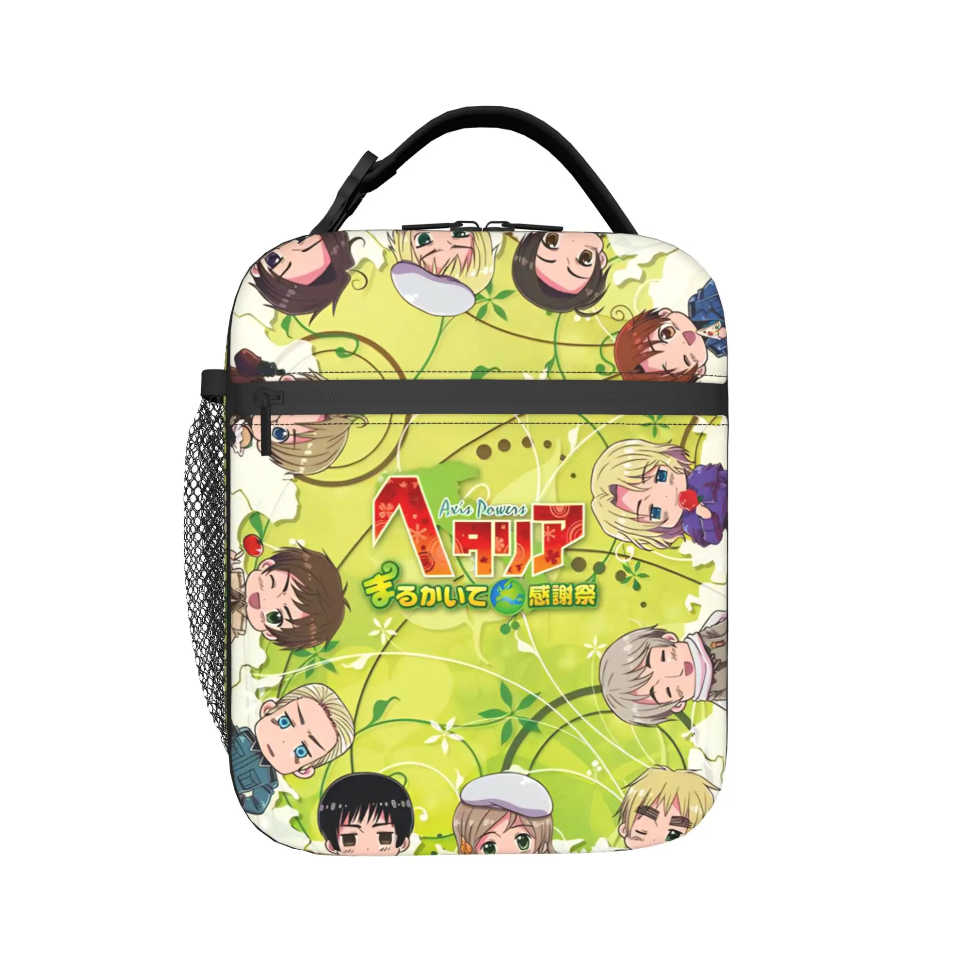 Hetalia Axis Powers Thermal Insulated Lunch Bags for Travel  Portable Bento Box Men Women Thermal Cooler Lunch Boxes