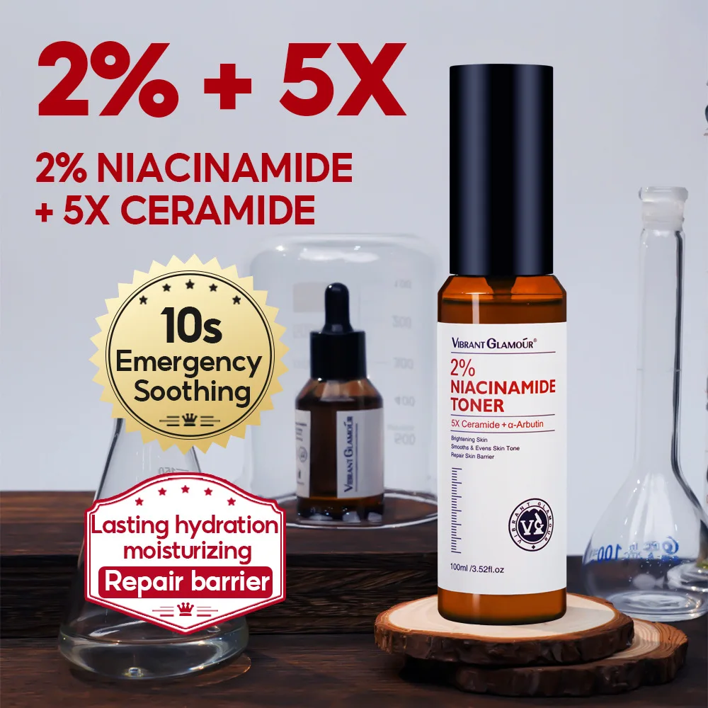 Levendige Glamour Nicotinamide Reinigingsspray Nicotinamide Essence Nicotinamide Toner Retinol Essence + Retinol Gezichtscrème