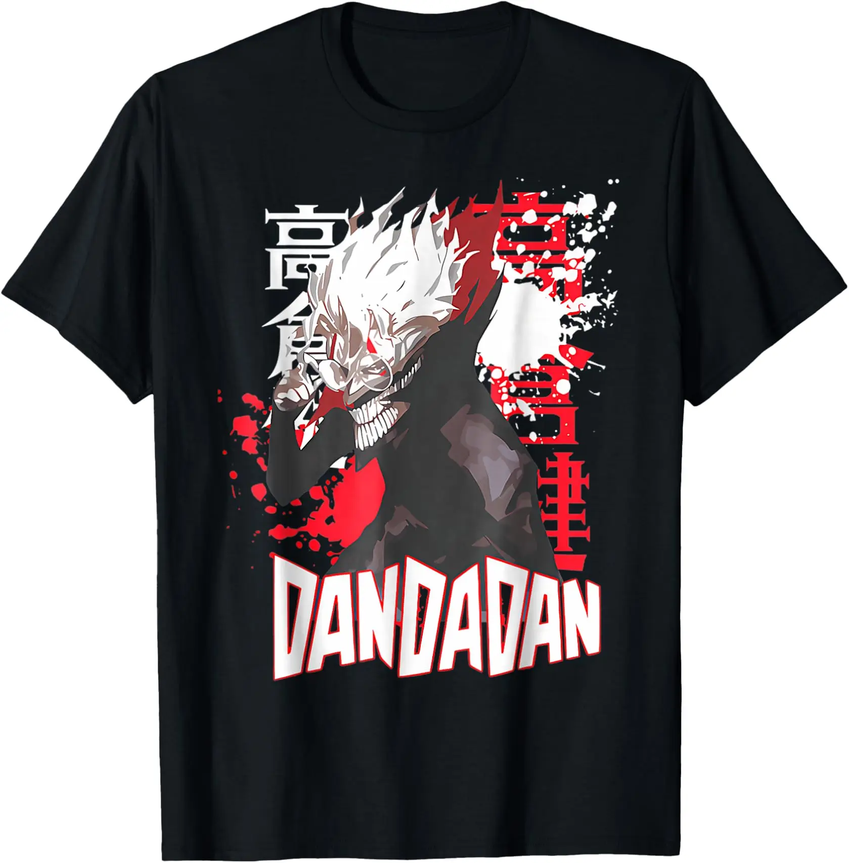 

Cool Shonen Manga Anime DandaDan graphic t shirts japan manga printed t shirt for men 100% cotton Large size tops