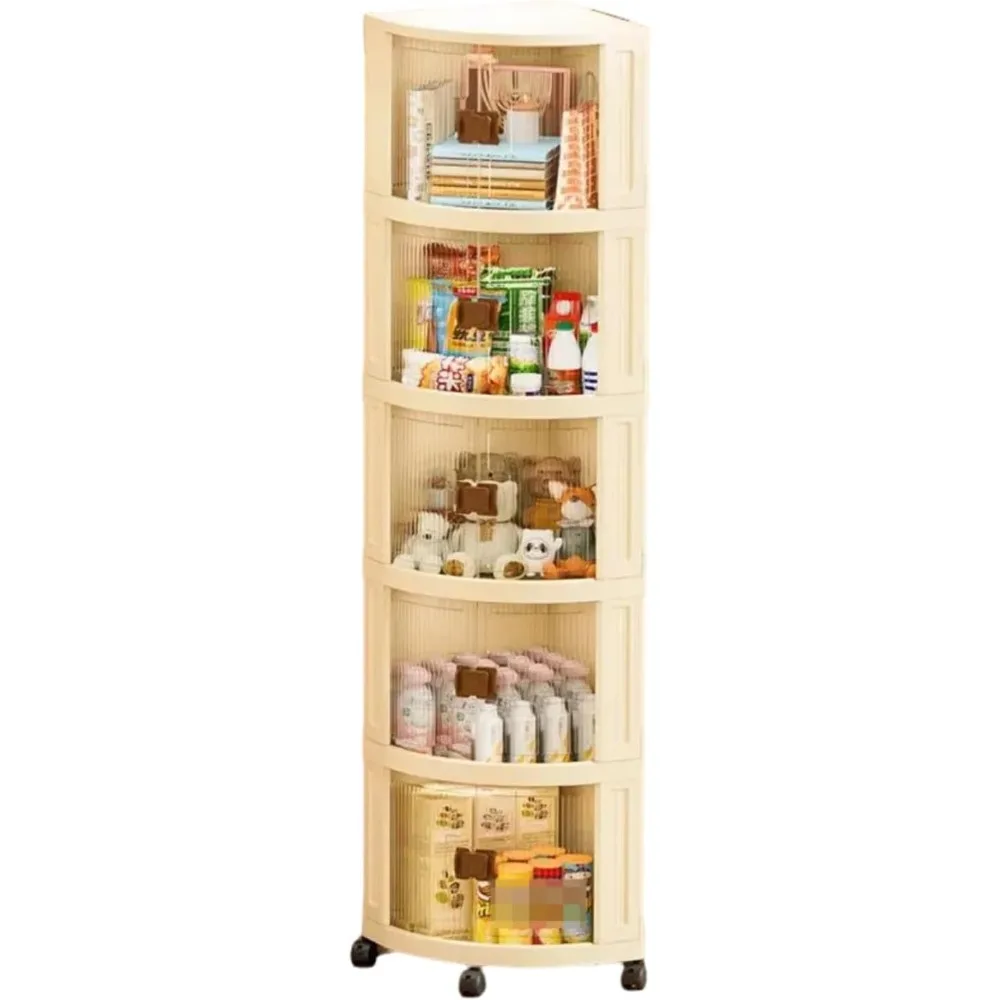 

Складной угловой шкаф с двумя дверцами и поворотными роликами — компактный для кухни/ванны | Вмещает закуски/игрушки | 3-5 слоев | Легко