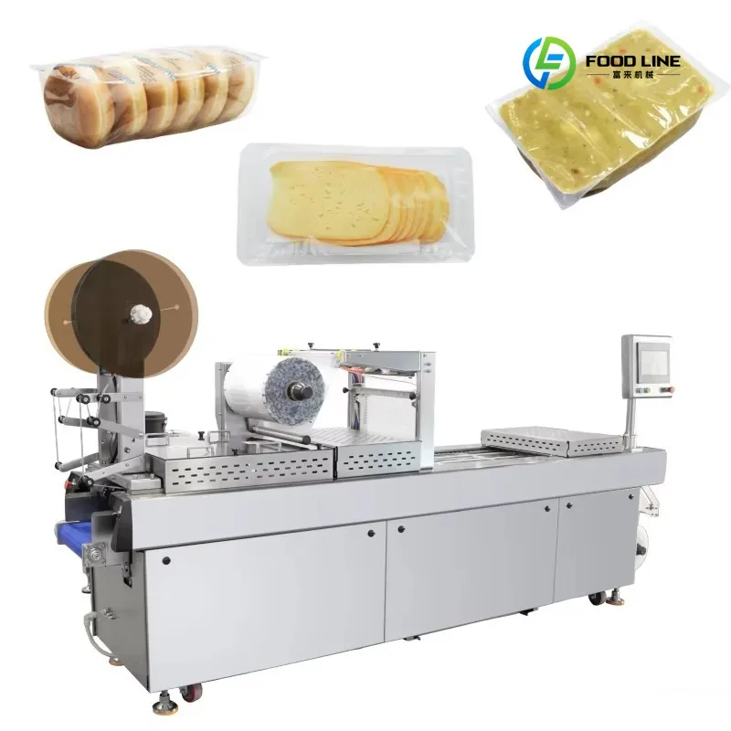 FL Customized Automatic Modified Atmosphere Gas Stretch Film Vacuum Packaging Machine Stretch Film Vaccum Sealer Packing Machine