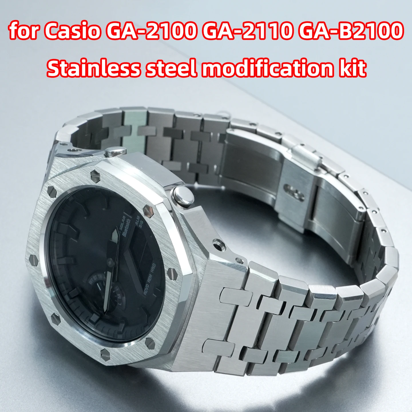solid-stainless-steel-mod-kit-for-casio-g-shock-ga2100-ga2110-ga-b2100，metal-watch-case-strap-full-replacement-wristband