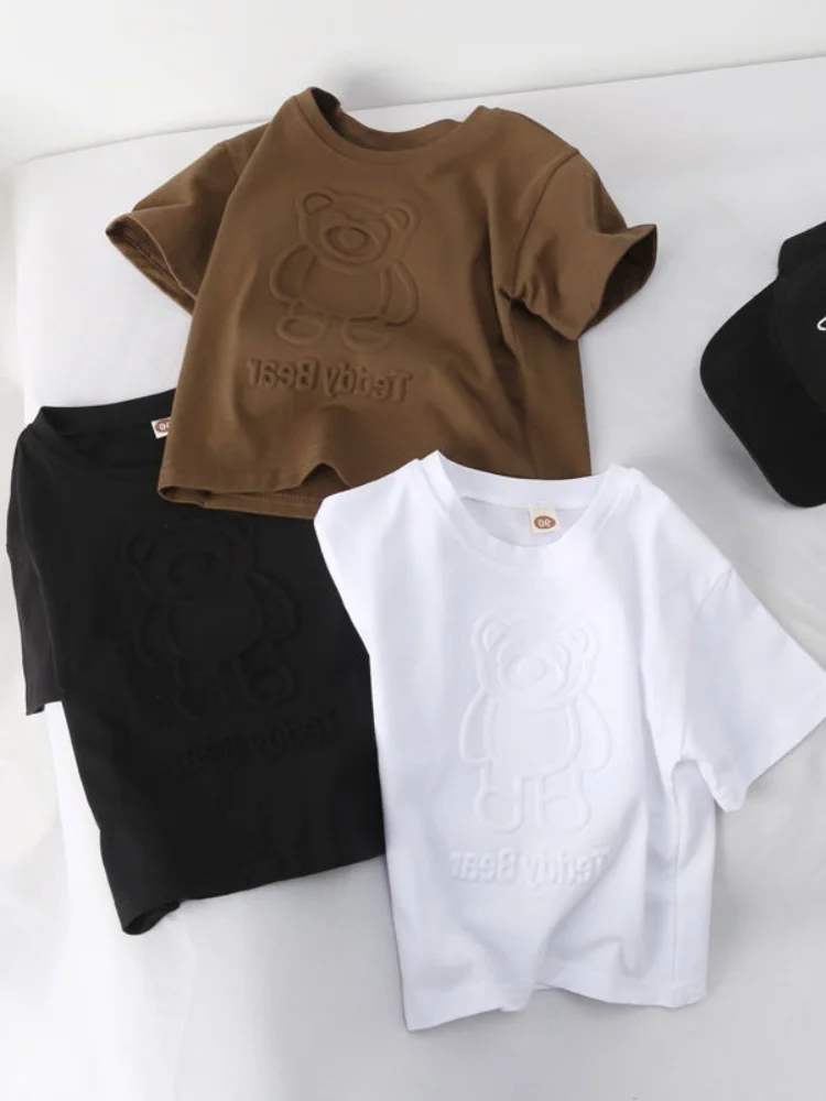 男の子用ソフトコットンまたはスウェットTシャツ、花柄デザイン、カジュアルで快適なベビーサマーファッションセット