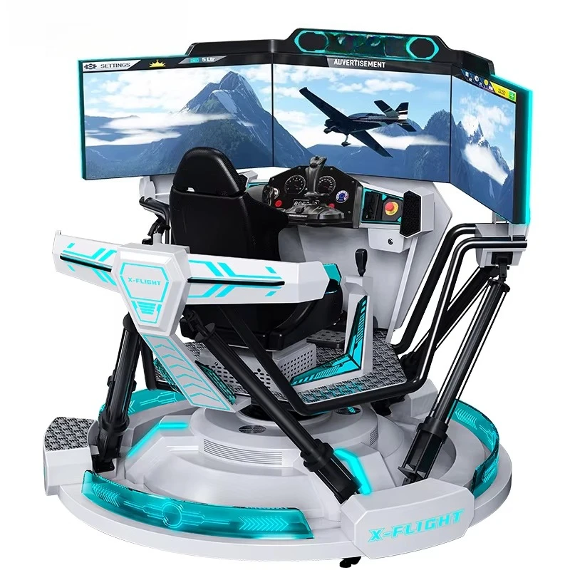 VR Flying Simulator Aircraft Teaching and Training 5D 7D 12D Science Popularization Exercise Equipment Study Simulation Cockpit