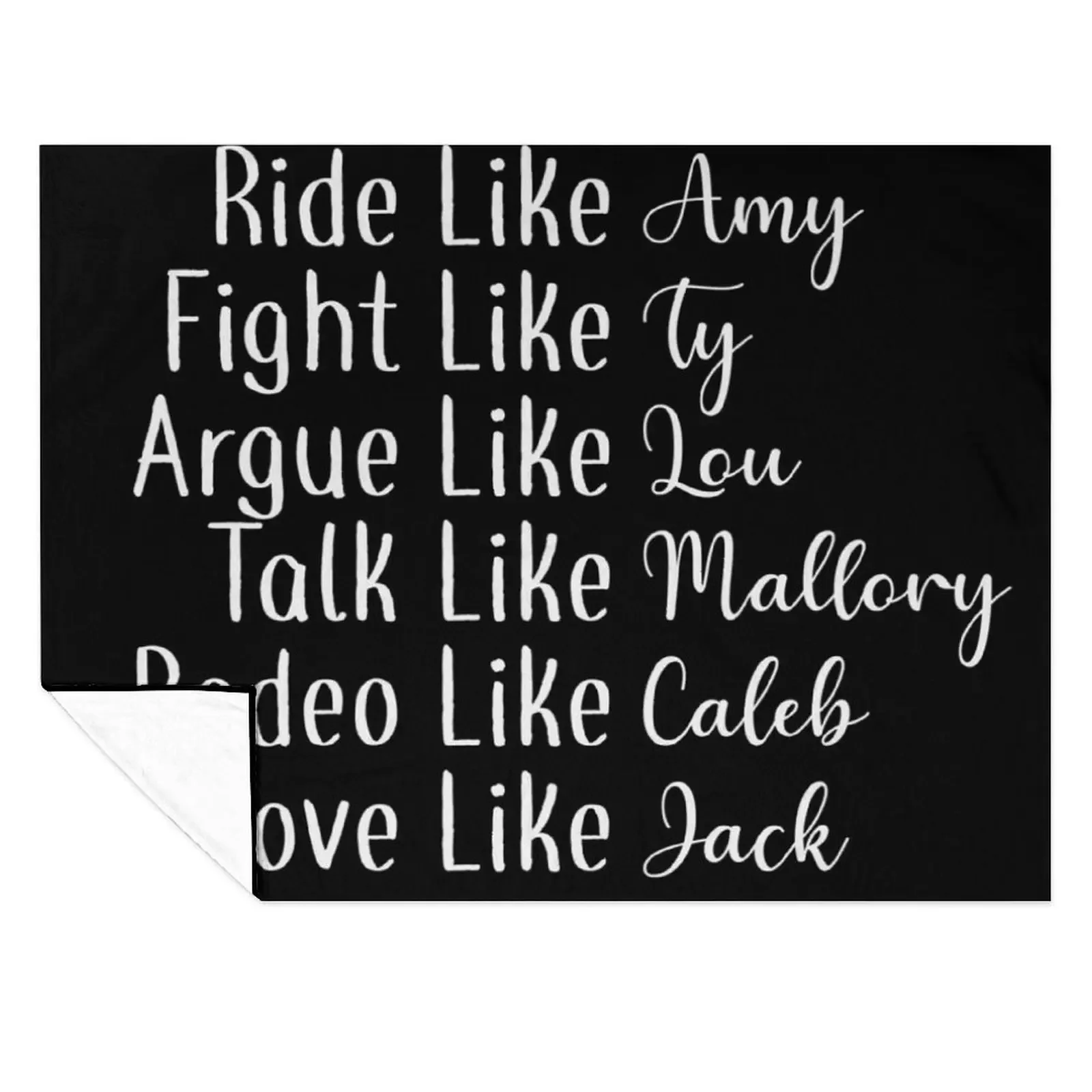 

Ride like Amy Throw Blanket Blankets For Sofas christmas decoration Furrys Blankets For Bed Blankets