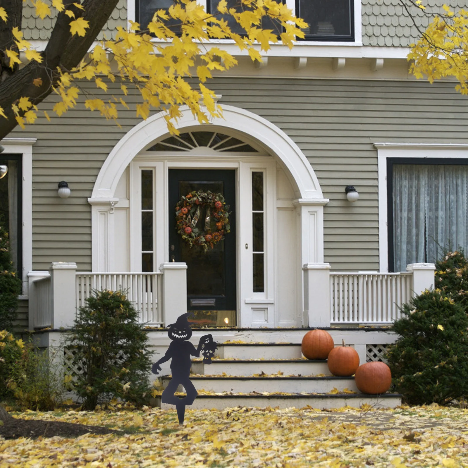 1 шт., Хэллоуин, зомби, тыква, газонный кол, открытый сад, декор для двора, страшная вставка, знак, зомби, газонные колья, декор для Хэллоуина