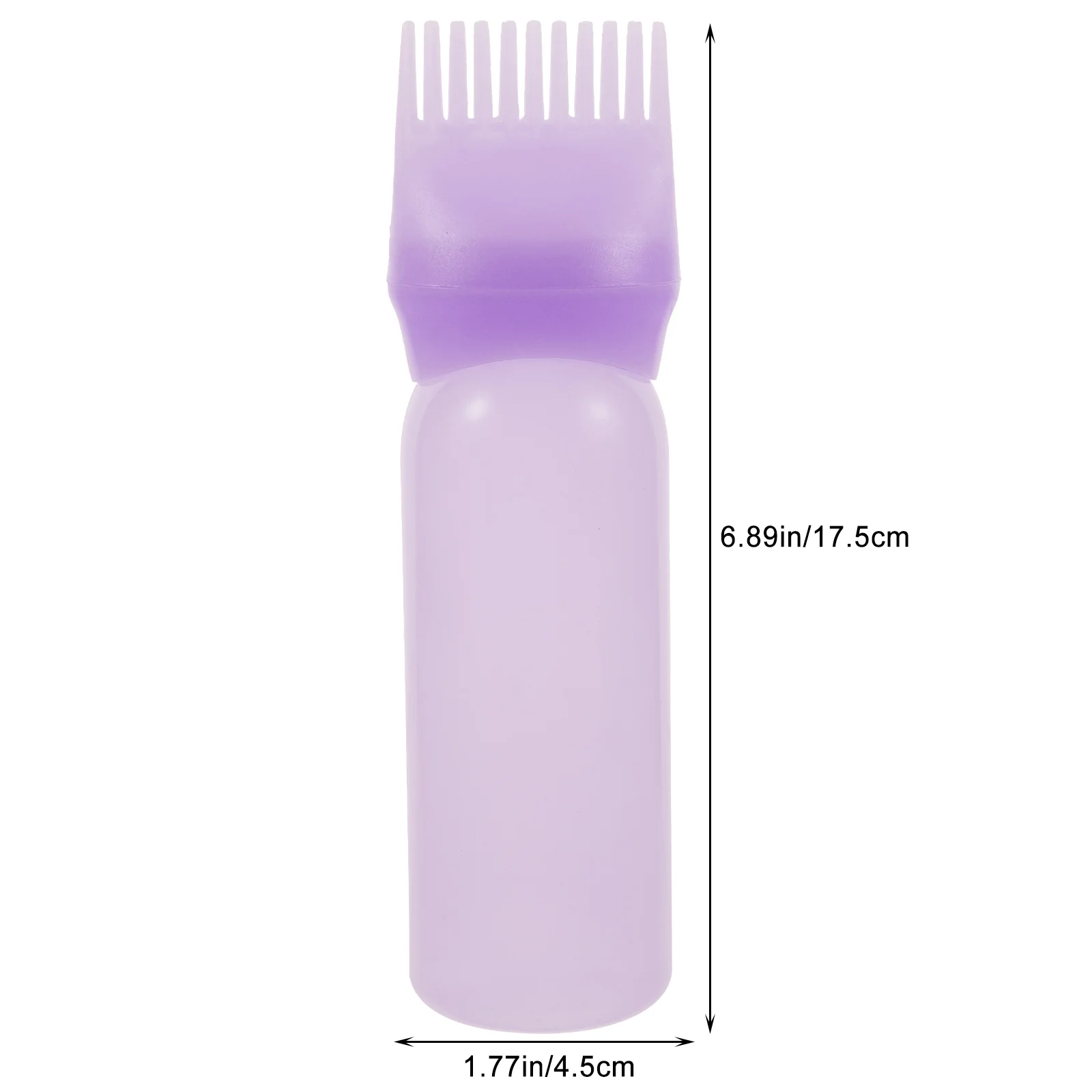 

3 Pcs Medicine Bottle Hair Applicator Root Comb for Oil Shampoo Color Bottles Plastic Travel Plant