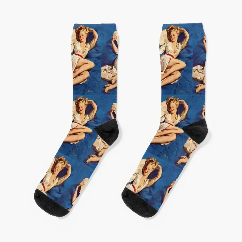 

Gil Elvgren Pin-Up Socks hiking christmass gift set Socks Man Women's