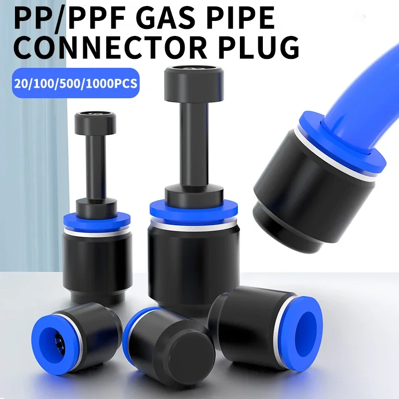 

Pneumatic Blanking Pipe End Cup Plug Plugs Air Hose Tube Push Fit Connector Plastic PP 4 /6/8/10/12mm