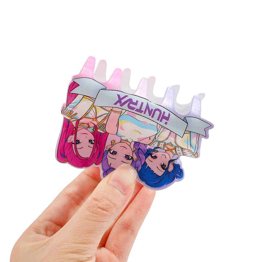 KPOP Witch Hunter Group مشبك شعر فتاة لطيف، مشبك شعر متعدد الوظائف، يستخدم لتزيين الشعر