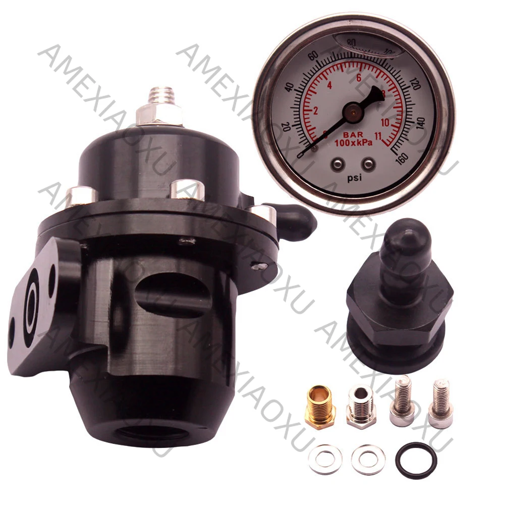 For Honda Civic B Series B16 B18 B17 B20 Si LS GSR D16 Racing Adjustable FPR+Fuel Pressure Regulator Auto Parts AMEXIAOXU