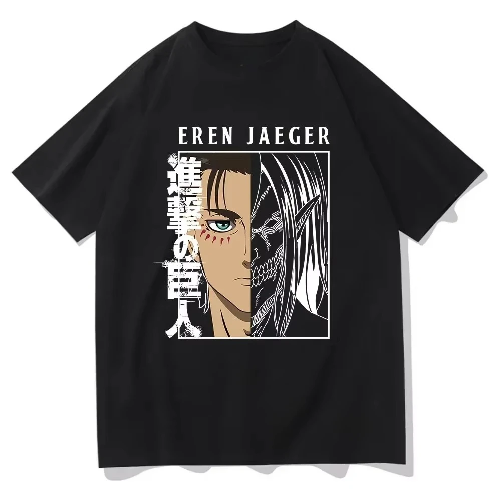 

Attack on Titan Anime Oversize T-shirt Men Women Short Sleeve Casual Tee Cotton Unisex Streetwear Cosplay Harajuku Tops Y2k