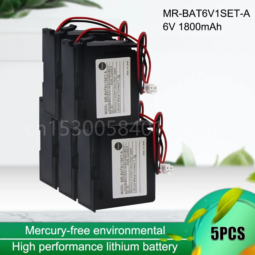 

5PCS Original 6V system Servo Battery 2CR17335A WK17 MR-BAT6V1SET-A PLC Lithium Battery With White plug