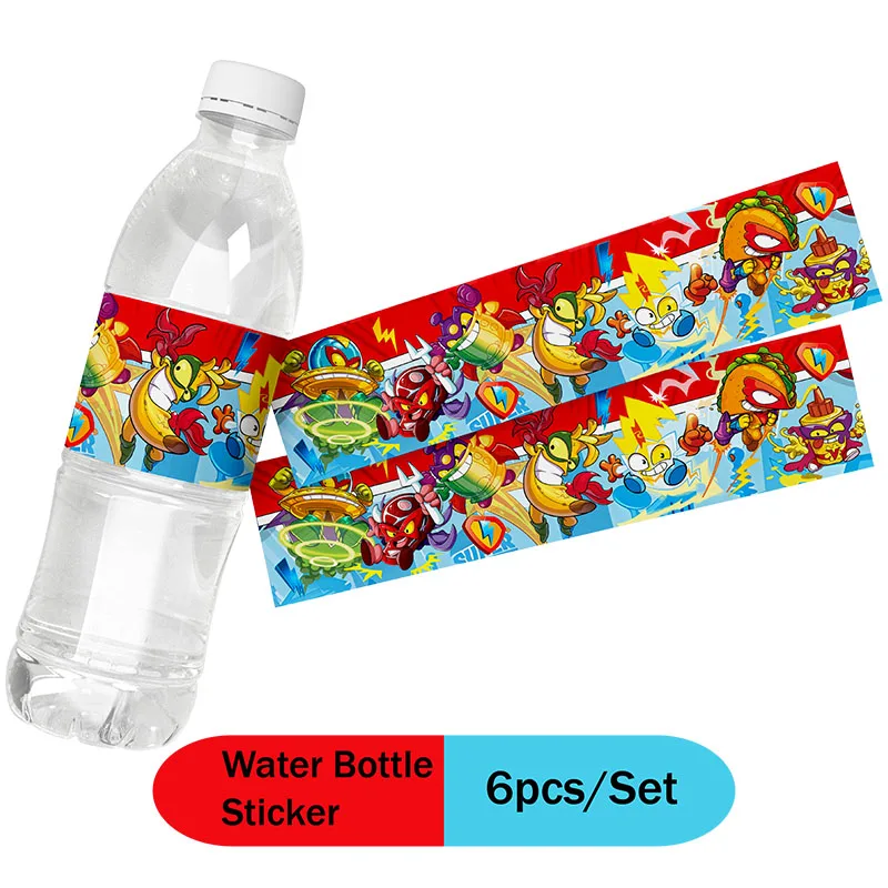 Cartoon Superzings Theme Disposable Tableware Set Birthday Party Baptism Communion Backdround Balloon Plate Decorate Supplie
