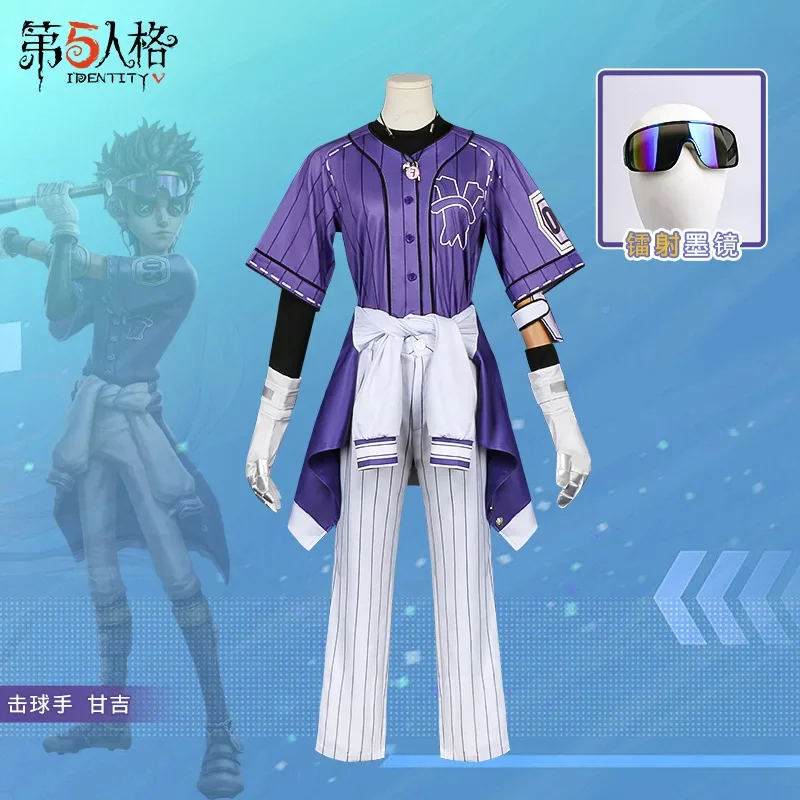 

Game Identity V Ganji Gupta Batter Cosplay Costume BLK Uniform Halloween Carnival Party Christmas Play Role Clothes Clothing