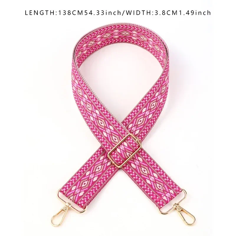 Handbag Fashion Women Accessories Bag Strap Adjustable Straps DIY Accessories Retro Flowers Patern Cartoon Bags Straps Removable