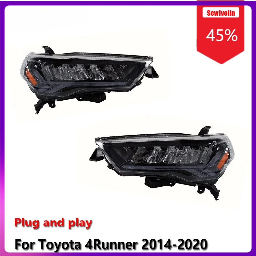 

Автомобильные светодиодные лампы Sewiyolin в сборе для Toyota 4Runner 2014-2020, противотуманные фары DRL, стоп-сигналы поворота