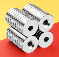 15/20PCS Magnets Industrial Strength Round Base Small Magnets, 15x2.7 mm Heavy Duty Disc Magnets with Countersunk Hole for Tool