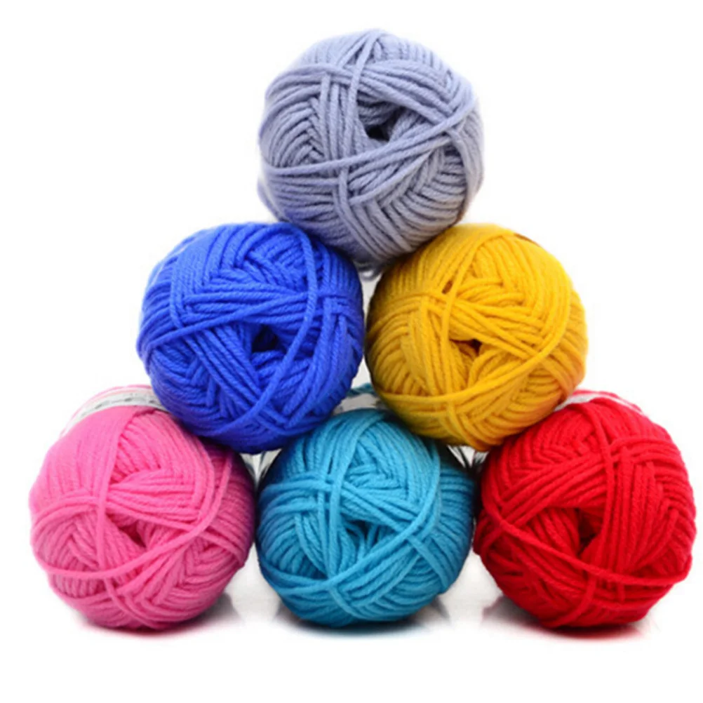 

50G Milk Cotton Yarn for Knitting and Crochet Super Soft Comfortable Cotton Yarn Ideal Accessories Making Scarves Gloves