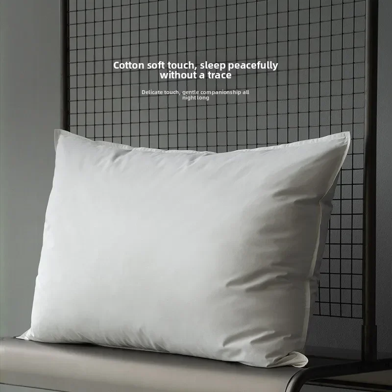 White goose down pillow pillow core cotton pillow to protect cervical spine