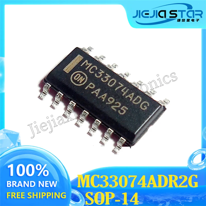 

Linear Amplifier Chip IC, MC33074ADR2G, MC33074ADG, MC33074, SOP-14, 100% Brand New and Original, Free Shipping, 5-40PCs