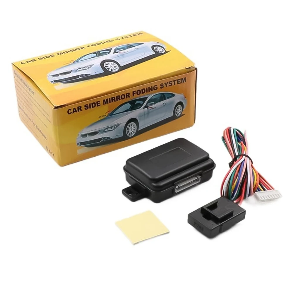 Car intelligent rearview mirror folding system automatic side mirror folding controller for vehicle protection