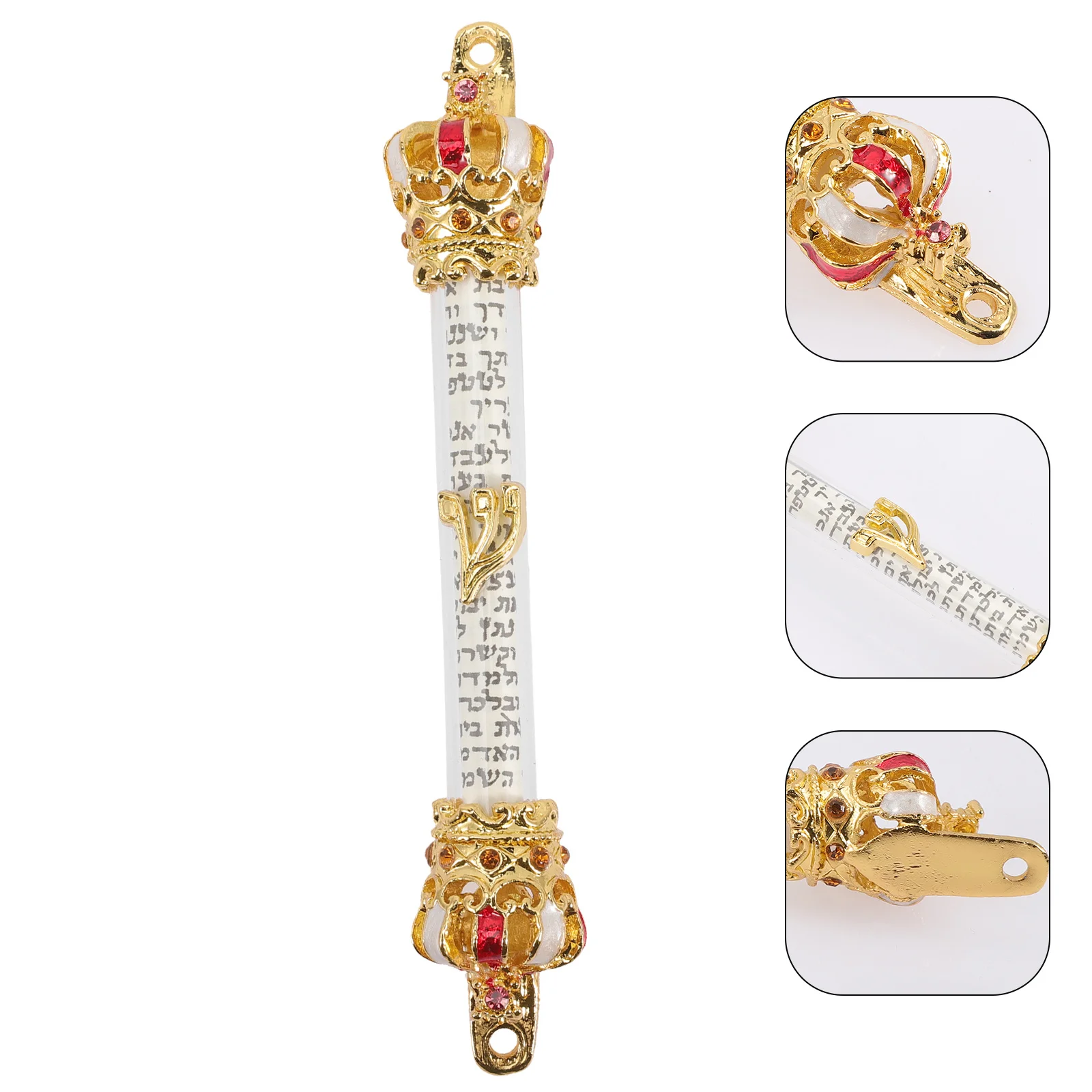 Judaica Mezuzah Metalowa Mezuzah na Drzwi Boczne Religijny Znak Błogosławieństwa na Drzwi Domowe Żydowski Prezent Pamiątkowy na Utratę Matki