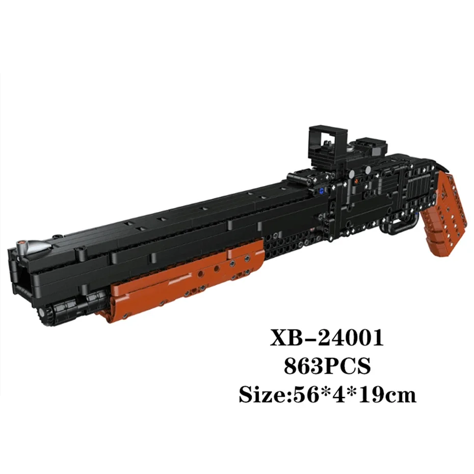 Xingbao 24001/24002ปืนของเล่น M1897และ AMW ปืนไรเฟิลบล็อกตัวต่ออิฐของเล่นก่อสร้างของเด็กผู้ชายของขวัญคริสต์มาส