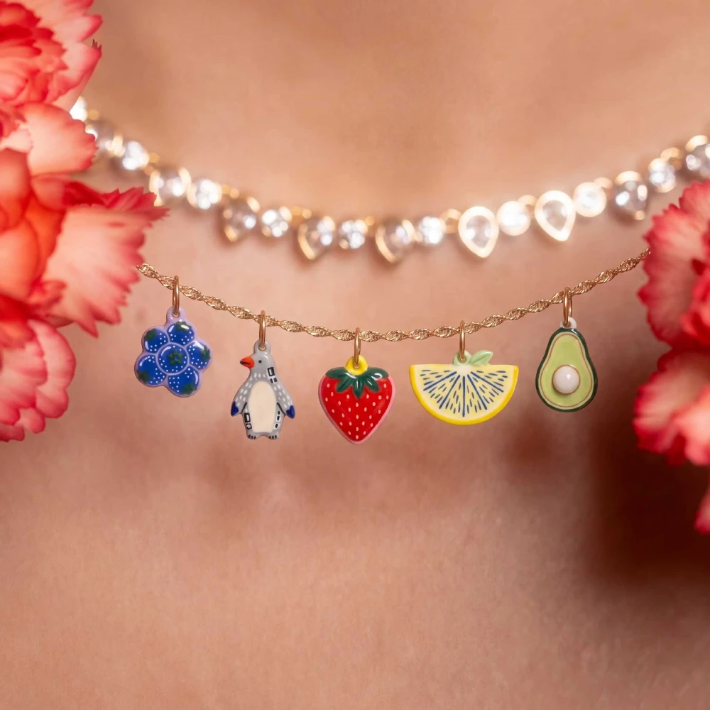 316 Edelstahl Wasserdicht Farbbeständig Frisch Niedlicher Kleiner Hund Igel Blume DIY Anhänger Charms für Schmuck – Detail 3