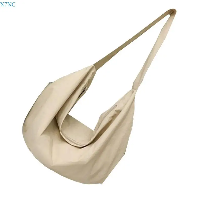 

X7XC Women Japanese Crossbody Bag Large Capacity Shoulder Bag Simple Dumplings Bag Female Casual Bag