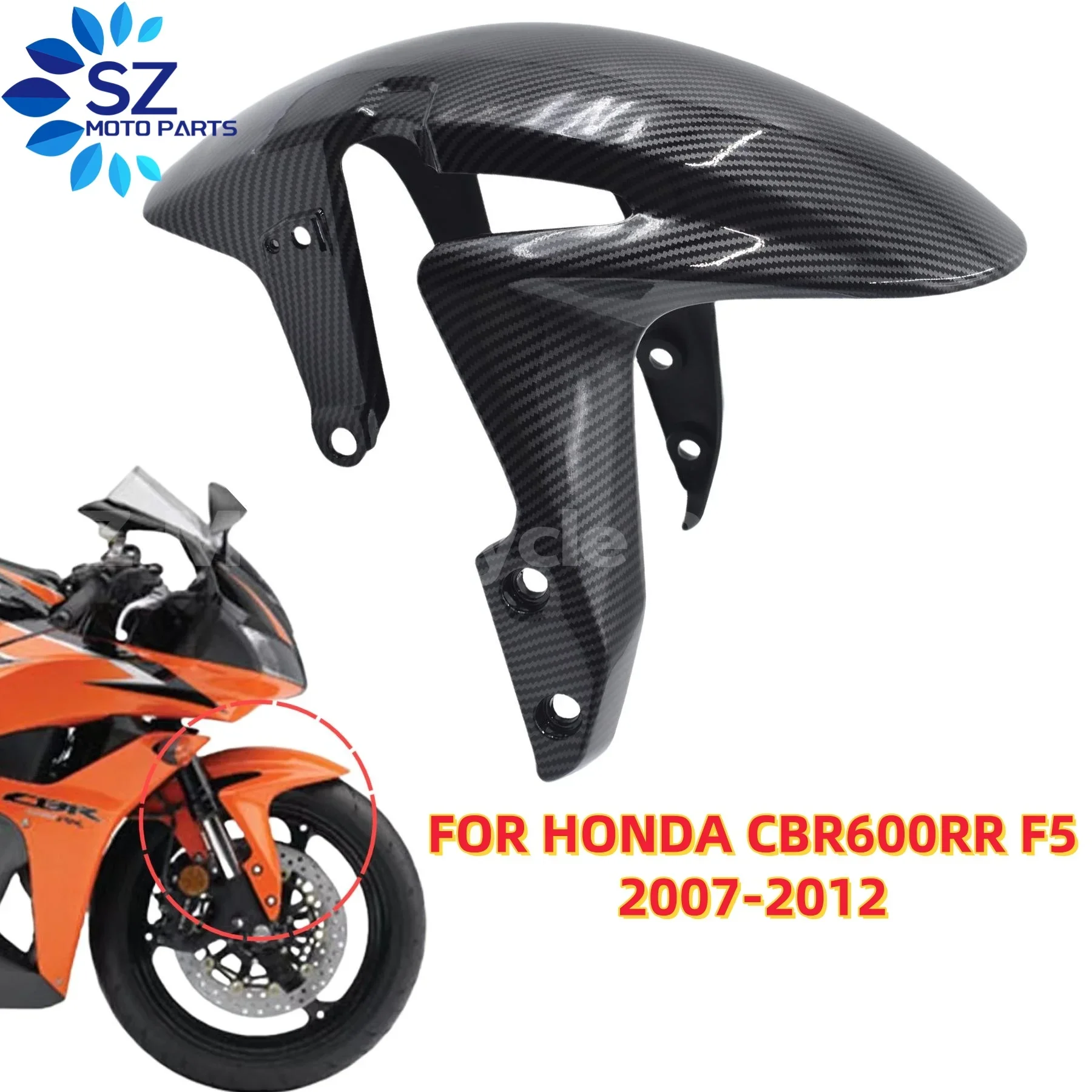 

Front Tire Fender Hugger Fairing Carbon Fiber For Honda CBR600RR F5 2007-2019 Accessories For Vehicles Front Tire Fairing
