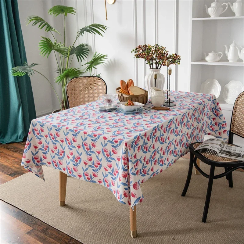 

Waterproof Tablecloths Jacquard Fabric Desk Table Cloth Mat Background Cloth Home Decoration Nordic Modern Table Livingroom