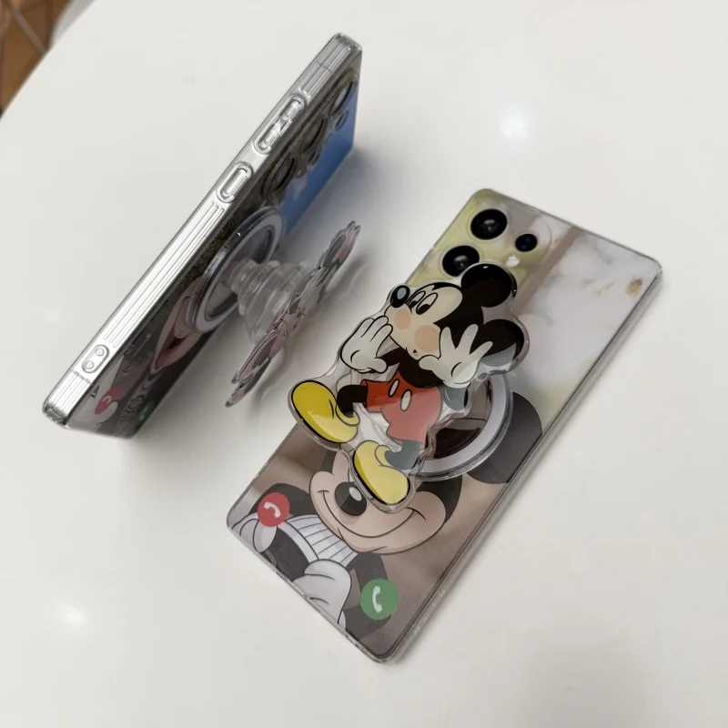 

Cartoon Cute Crayon Shinchan Magsafe Wireless Charge Phone Case For Samsung S21 S22 S23 S24 S25 Ultra Note 10 Magnetic Holder