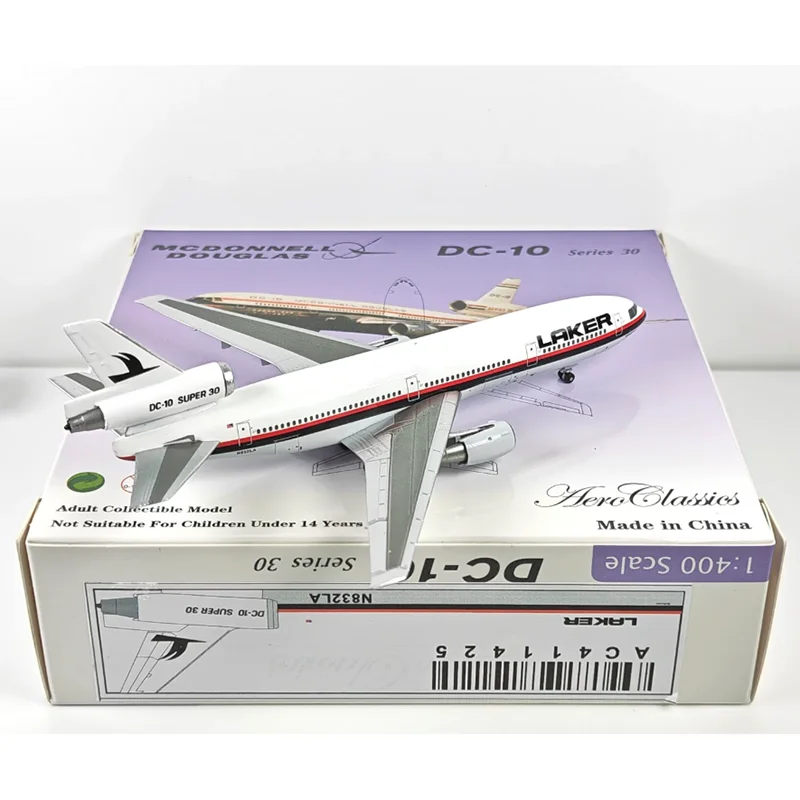 Aeroclassics - Modelo Coleccionable de Avión Laker Airways DC-10-30 N832LA a Escala 1/400