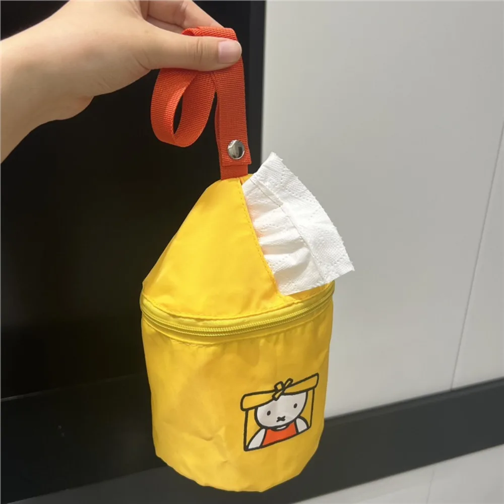 

Cute Miffy Rabbit Tissue Cover Hanging Storage Car Tissue Hanging Bag Roll Paper Storage Bag High Exquisite Appearance