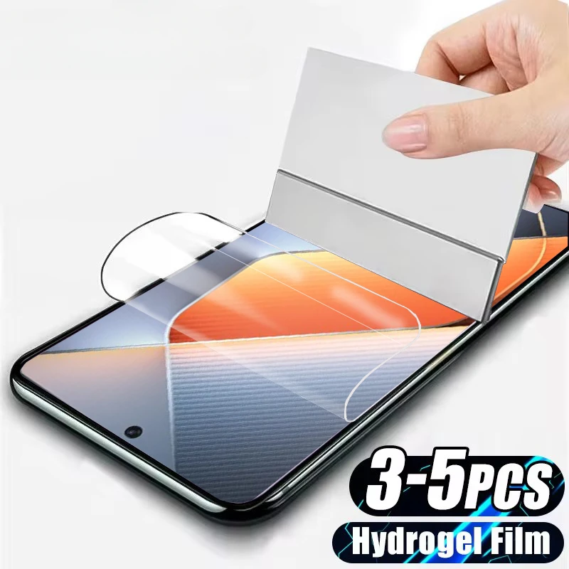 3-5Pcs HD Clear Hydrogel Film For Tecno Pova 6 5 Pro Neo Screen Protectors For Spark 20 10 9 8 Pro 20C 20P 10C GO 2024 Not Glass