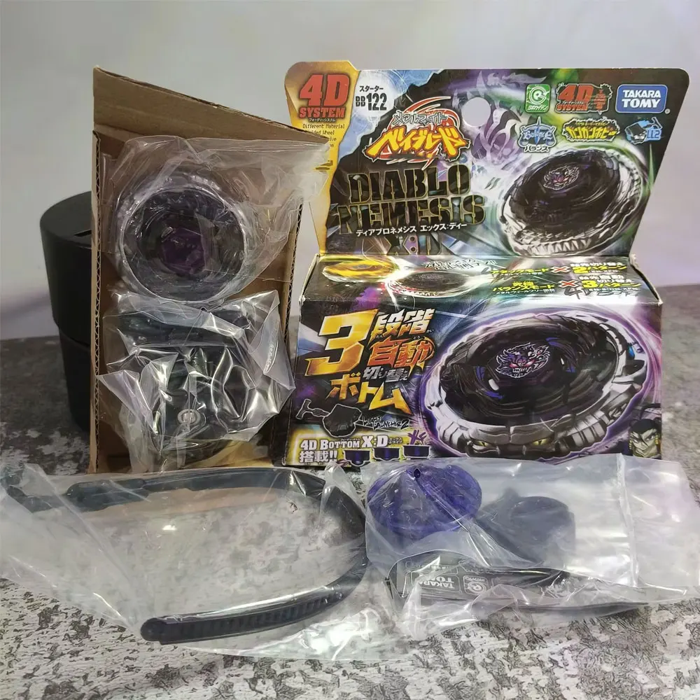 Takara Tomy Giroscopio metálico BB122 DIABLO NEMESIS X:D 4D MET lichtwerper